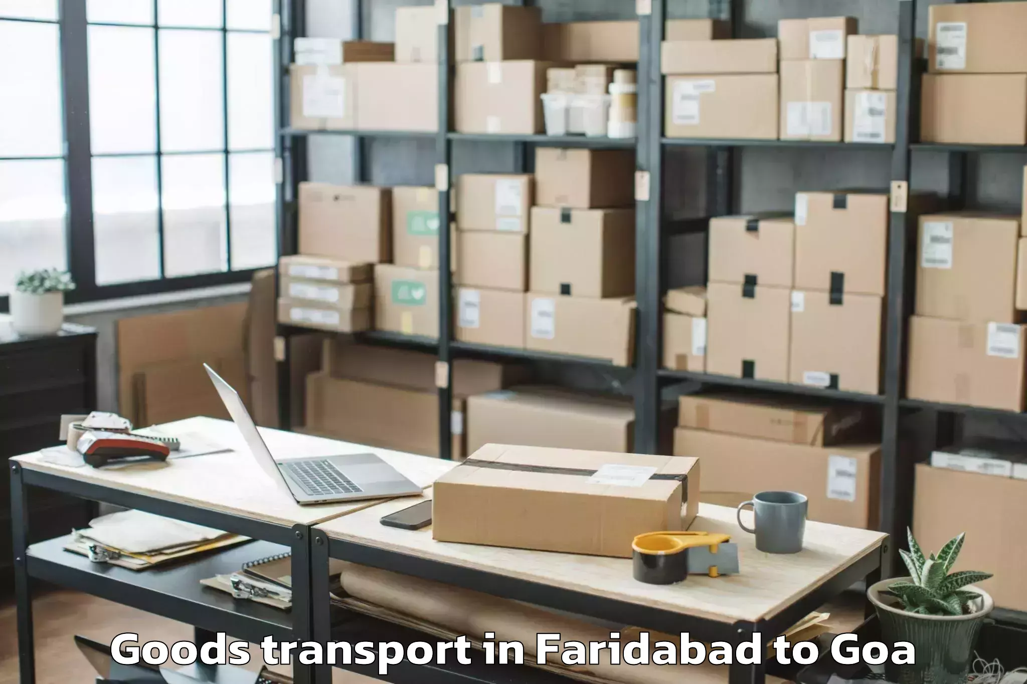 Faridabad to Saligao Goods Transport